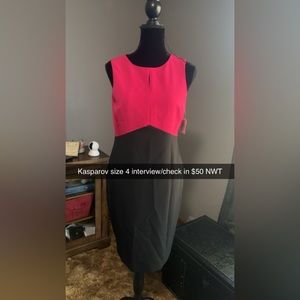 New black/hot pink interview dress new wot